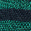 Green Mamba Striped Knitted Tie Fabric