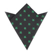 Green Pixel Creature Pocket Square