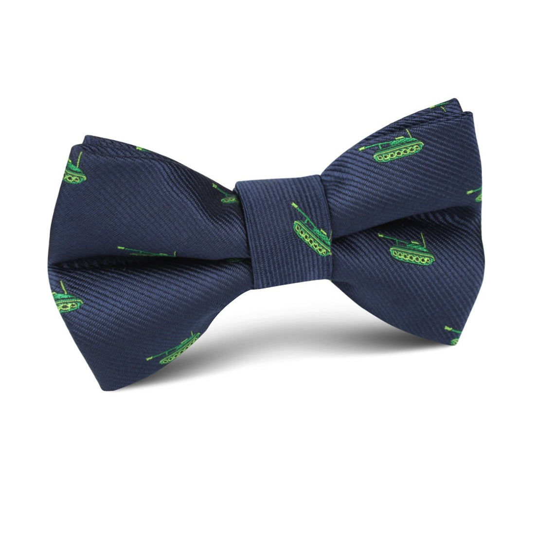 Green Army Tank Kids Bow Tie