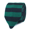 Green Mamba Striped Knitted Tie