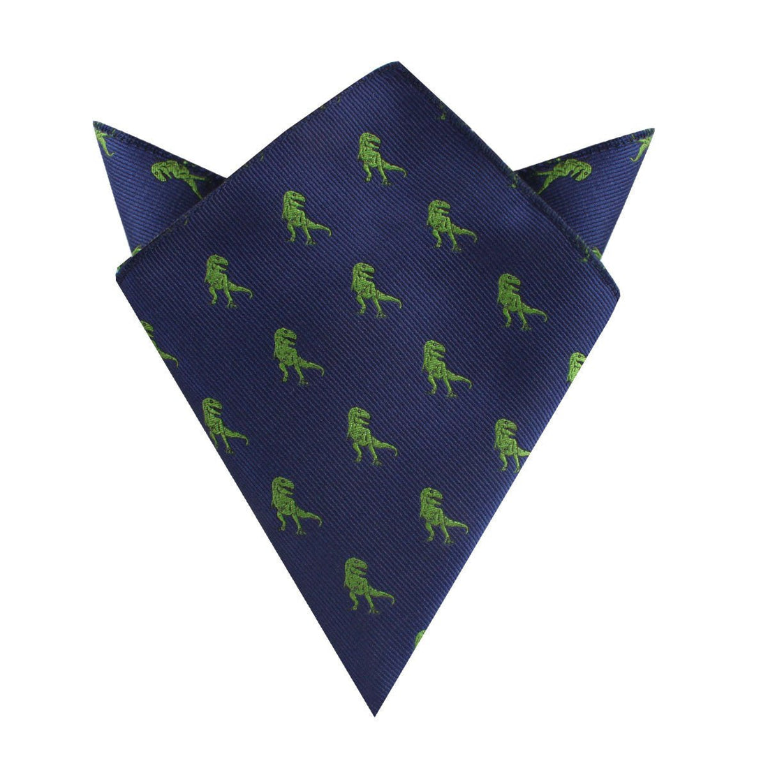 Green T-Rex Dinosaur Pocket Square