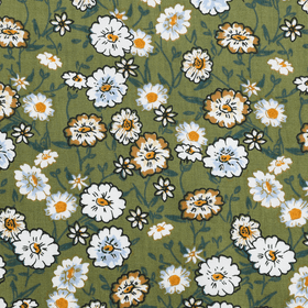 Greenfield Daisy Floral Pocket Square