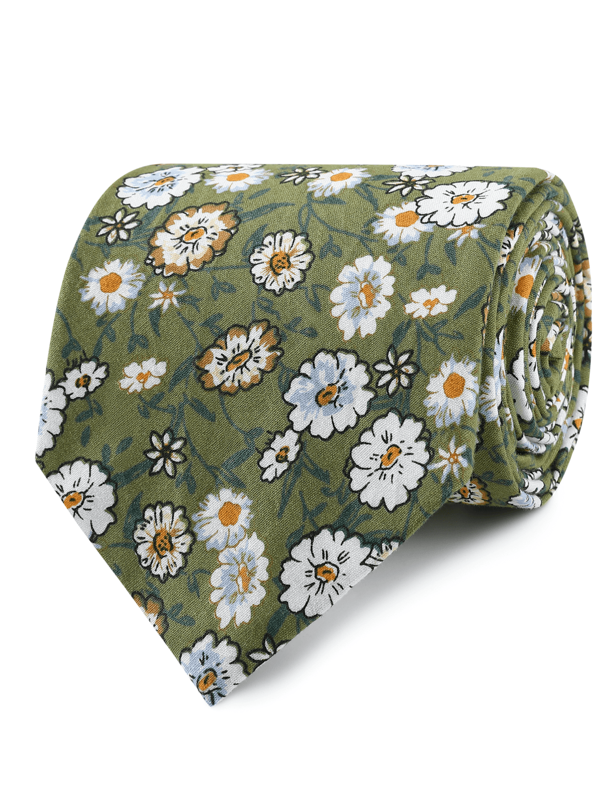 Greenfield Daisy Floral Tie 2