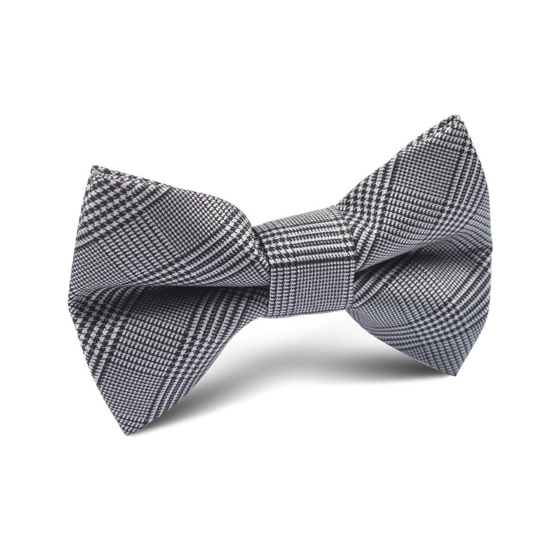 Grey Glen Plaid Kids Bow Tie