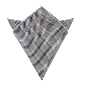 Grey Glen Plaid Pocket Square