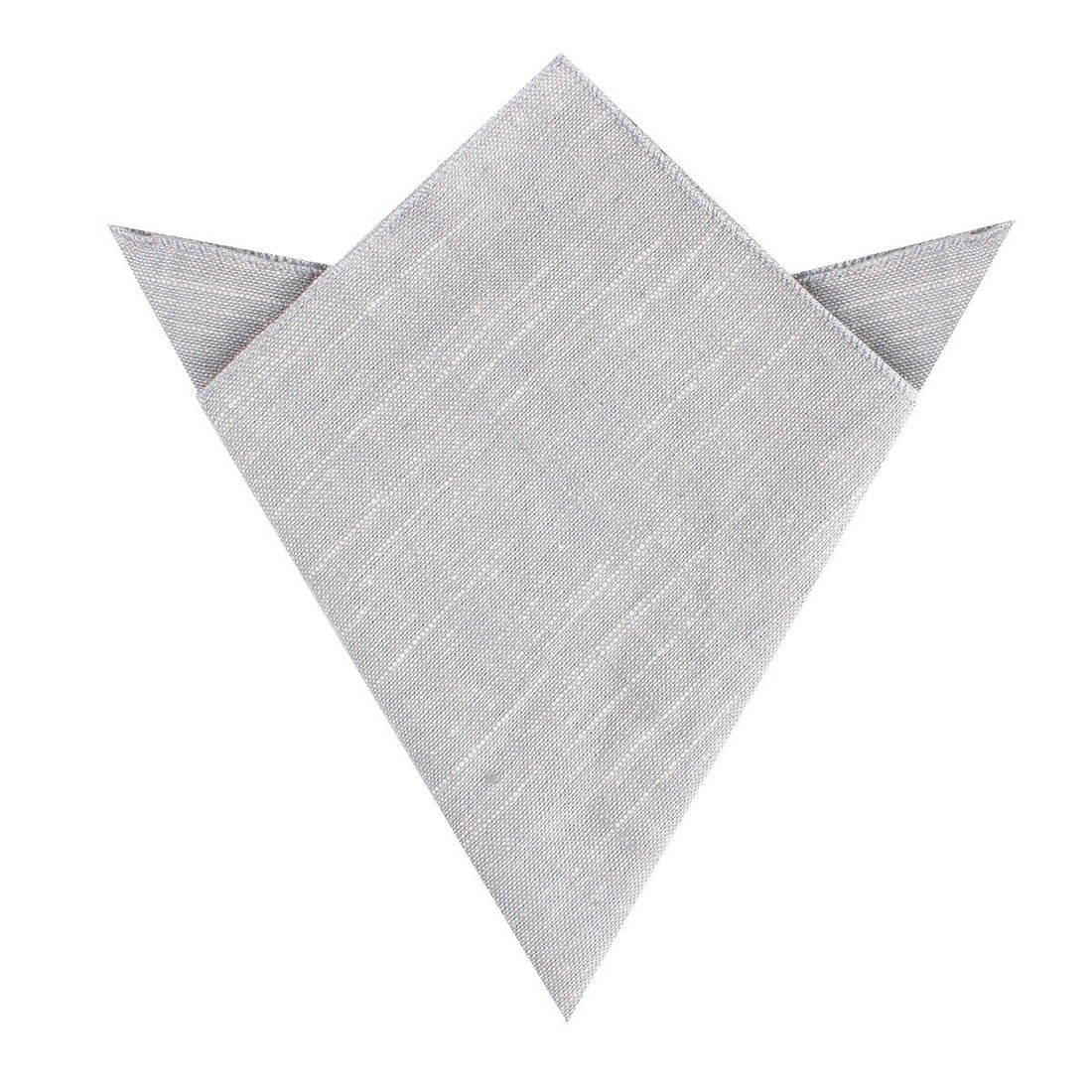 Grey Worm Slub Linen Pocket Square