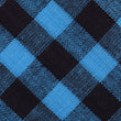 Grim Blue Gingham Fabric Self Bowtie