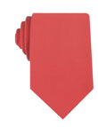 Guava Coral Linen Necktie