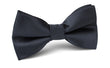 Gun Grey Satin Bow Tie