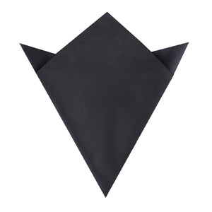 Gun Grey Satin Pocket Square