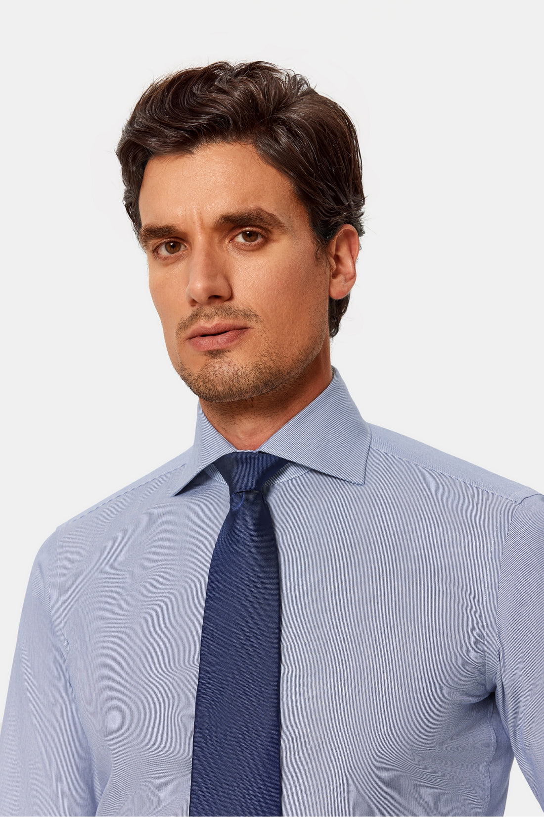 Hanna Blue Twill Non-Iron Shirt