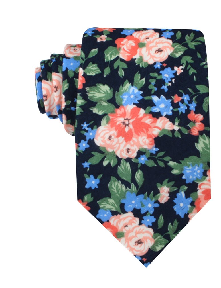 Havana Pink Floral Necktie