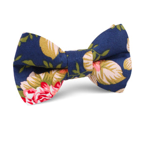 Hawaiian Pink Floral Kids Bow Tie