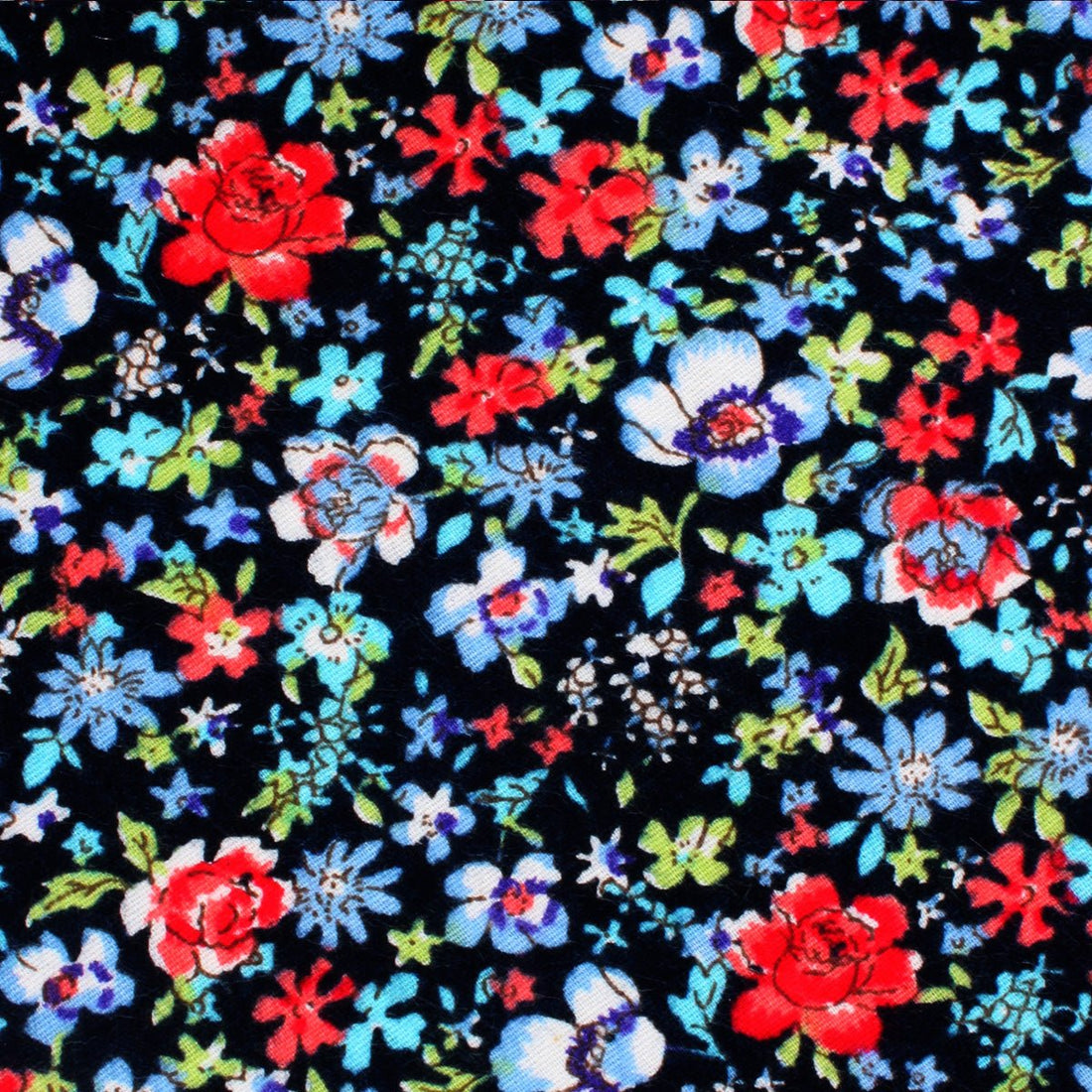 Hawaiian Floral Bow Tie Fabric