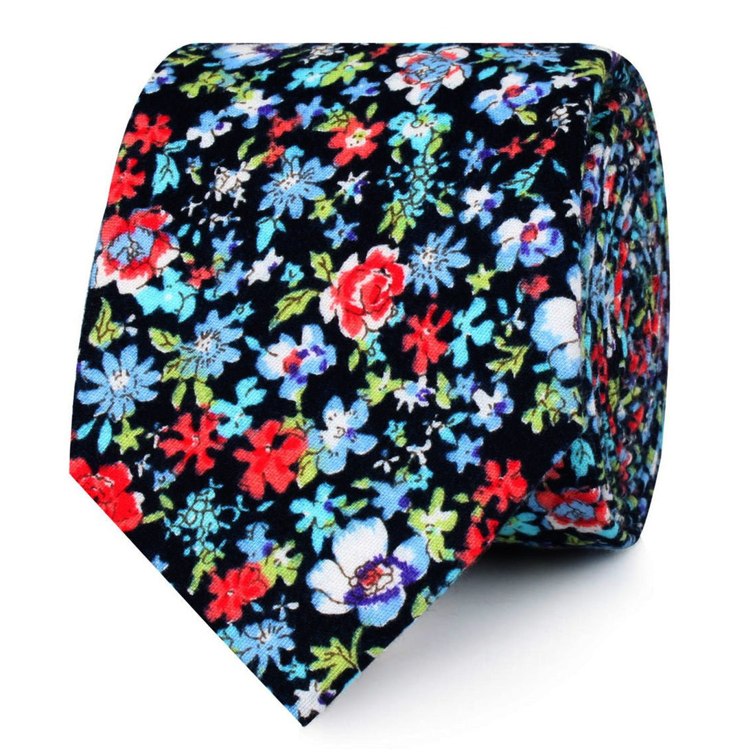 Hawaiian Floral Skinny Ties