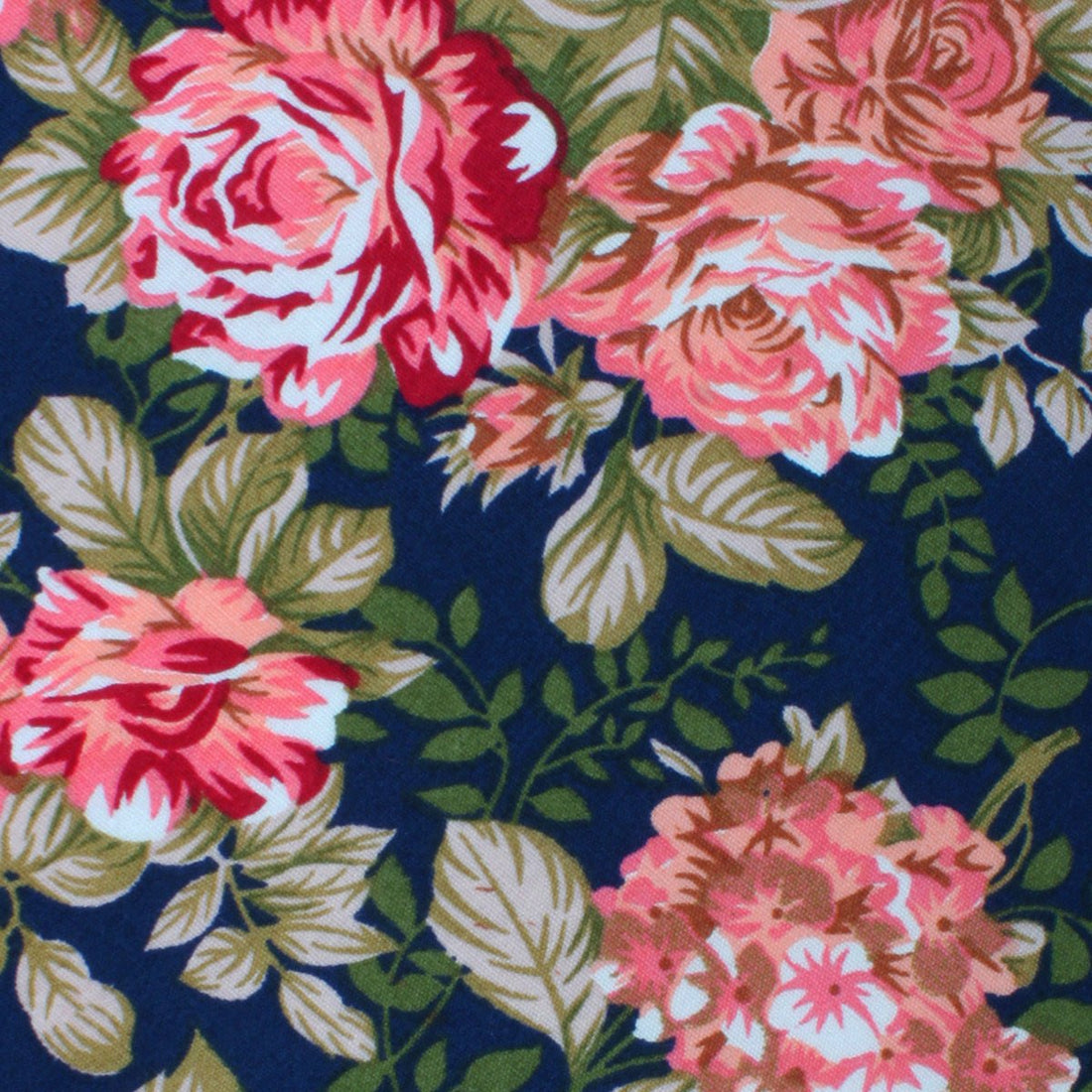 Hawaiian Pink Floral Pocket Square Fabric