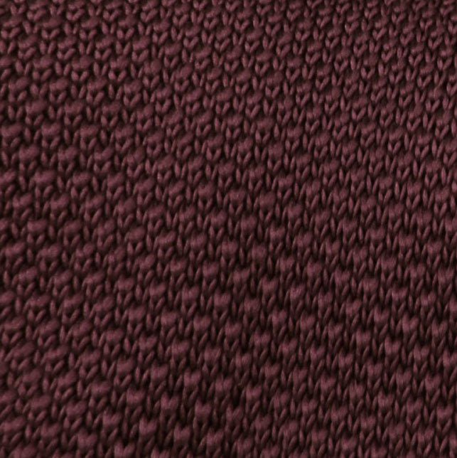 Hiraeth Brown Knitted Tie Fabric