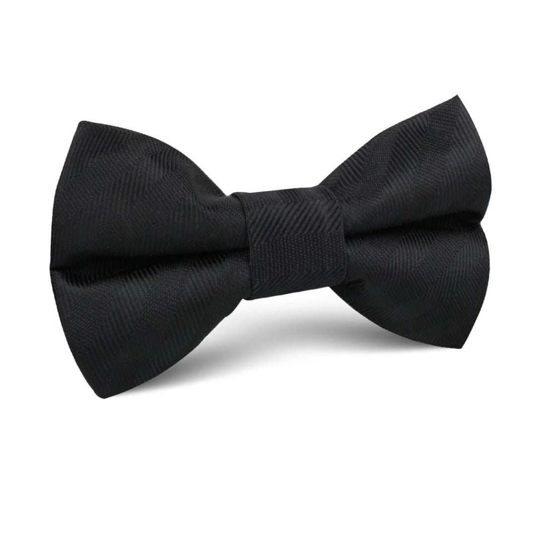 Hitchcock Midnight Black Striped Kids Bow Tie