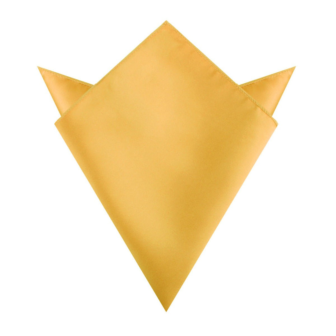 Honey Gold Yellow Satin Pocket Square