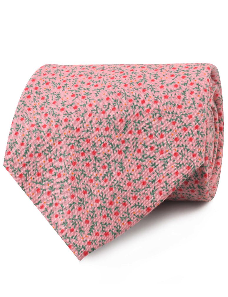 Houston Pink Floral Neckties