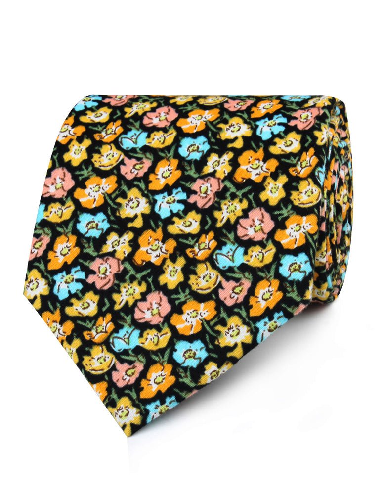 Huelva Yellow Floral Neckties