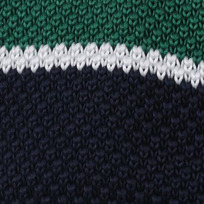 Bogart Green Knitted Tie Fabric