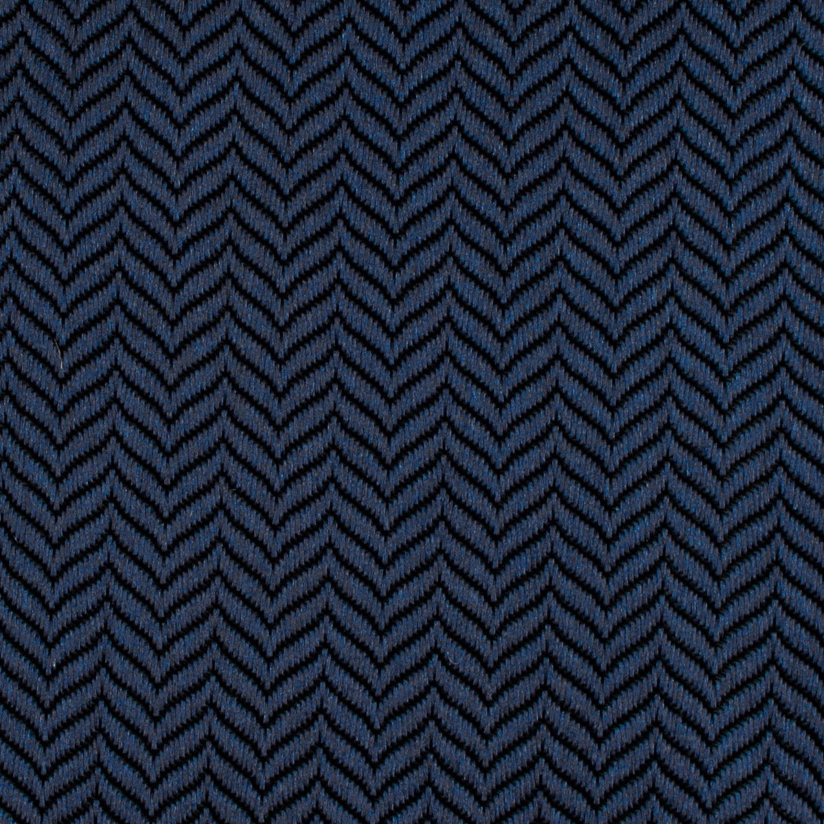 Indigo Blue Herringbone Self Bow Tie Fabric