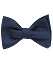 Indigo Blue Herringbone Self Tie Bow Tie