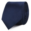 Indigo Blue Herringbone Skinny Ties