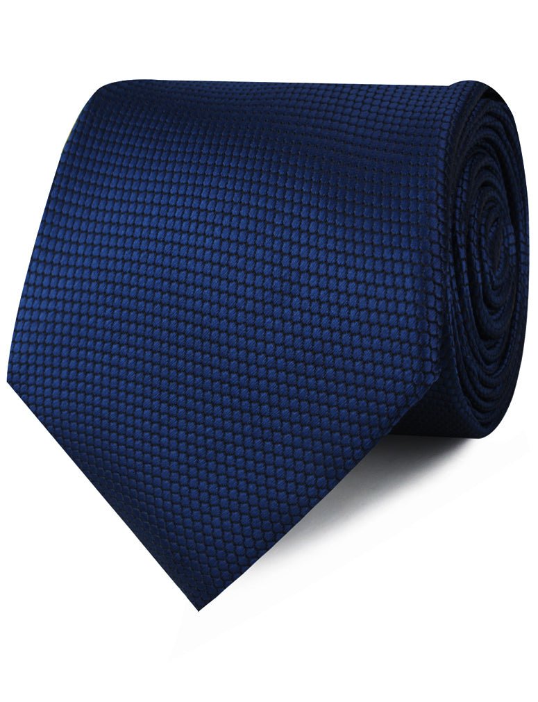 Indigo Navy Honeycomb Neckties