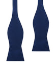 Indigo Navy Honeycomb Self Bow Tie