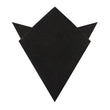 Ink Black Slub Linen Pocket Square