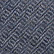 Irish Herringbone Blue Wool Fabric Kids Bowtie