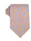 Isle of Skye Peach Floral Necktie