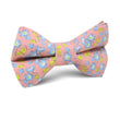 Isle of Skye Peach Floral Kids Bow Tie