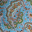 Isola Comacina Blue Paisley Fabric Self Bowtie