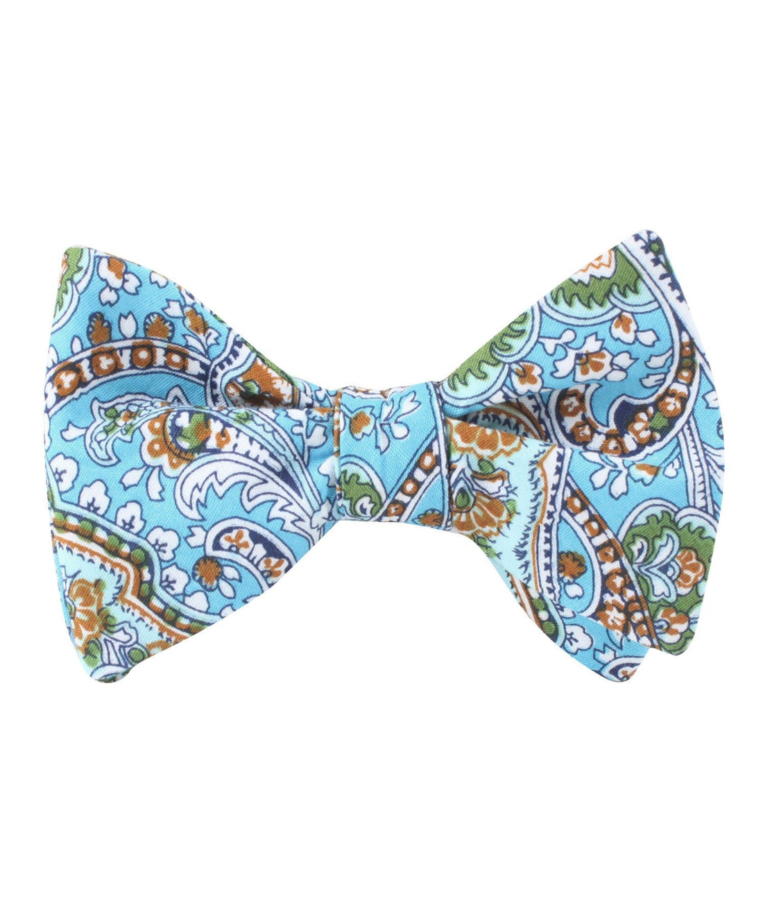 Isola Comacina Blue Paisley Self Tied Bowtie