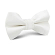 Ivory Crisp Satin Kids Bow Tie