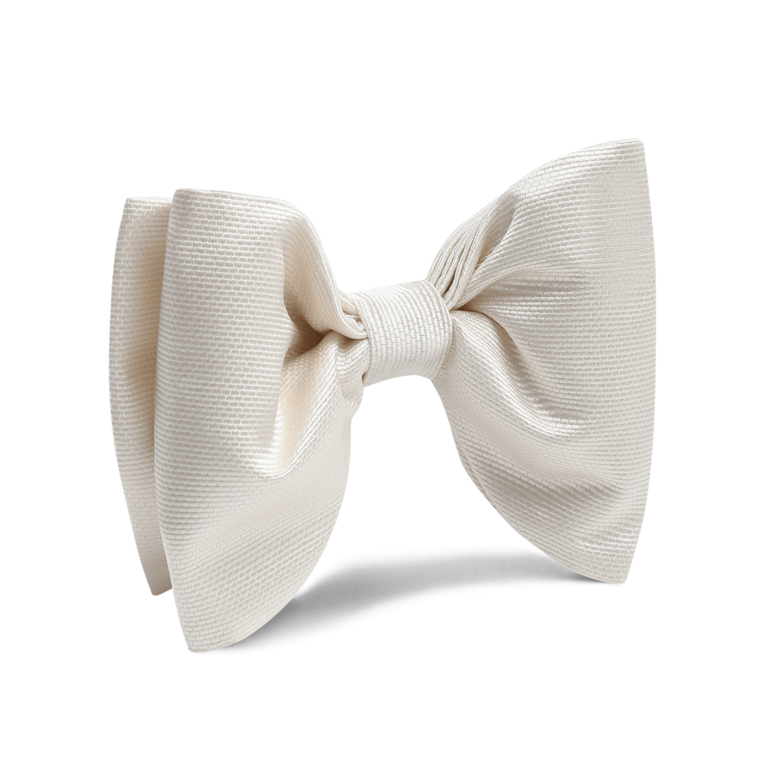 Ivory Weave Butterfly Bow Tie