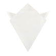 Ivory Crisp Satin Pocket Square