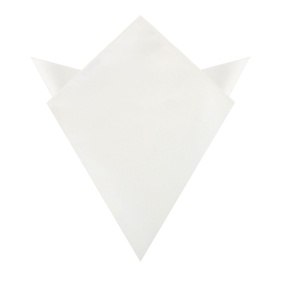 Ivory Crisp Satin Pocket Square