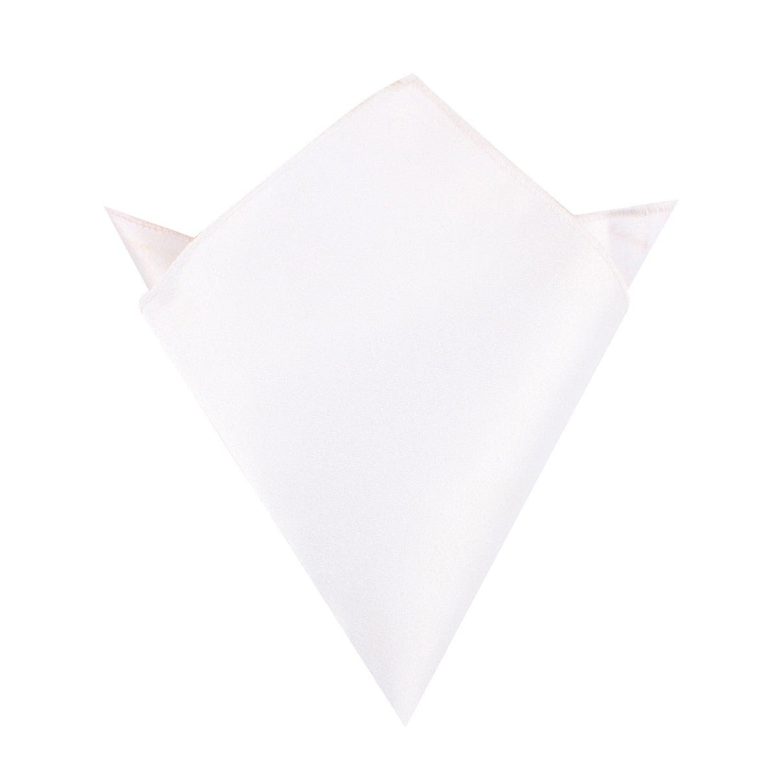 Ivory Satin Pocket Square