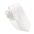 Ivory Satin Skinny Tie