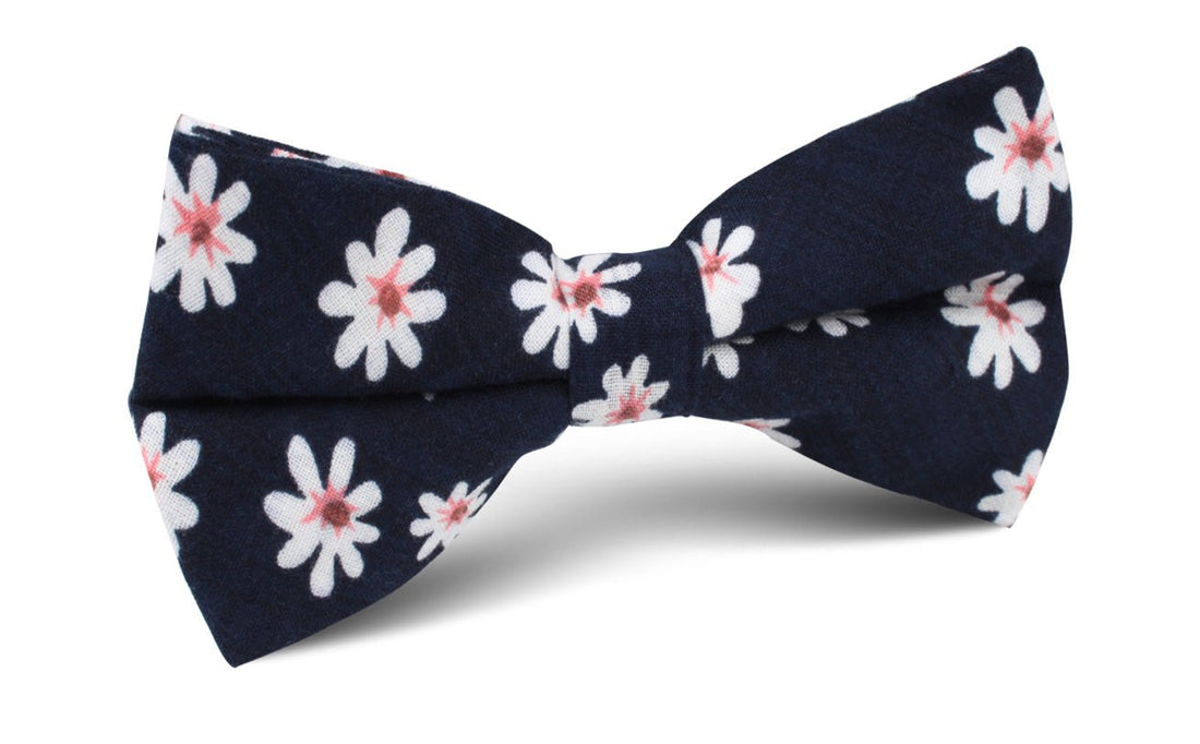 Jamaican White Flower Bow Tie