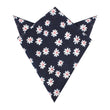 Jamaican White Flower Pocket Square