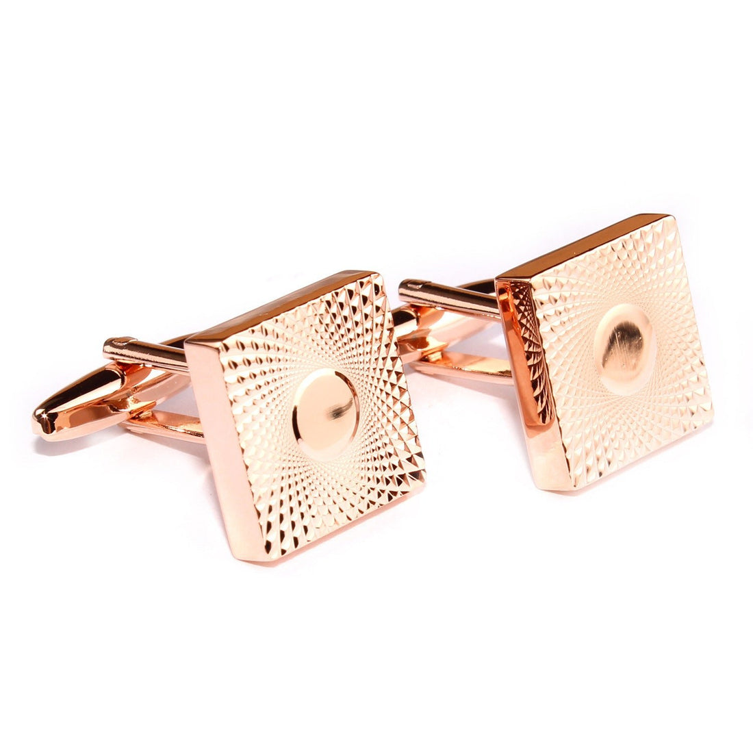 James Bond Rose Gold Cufflinks Front OTAA