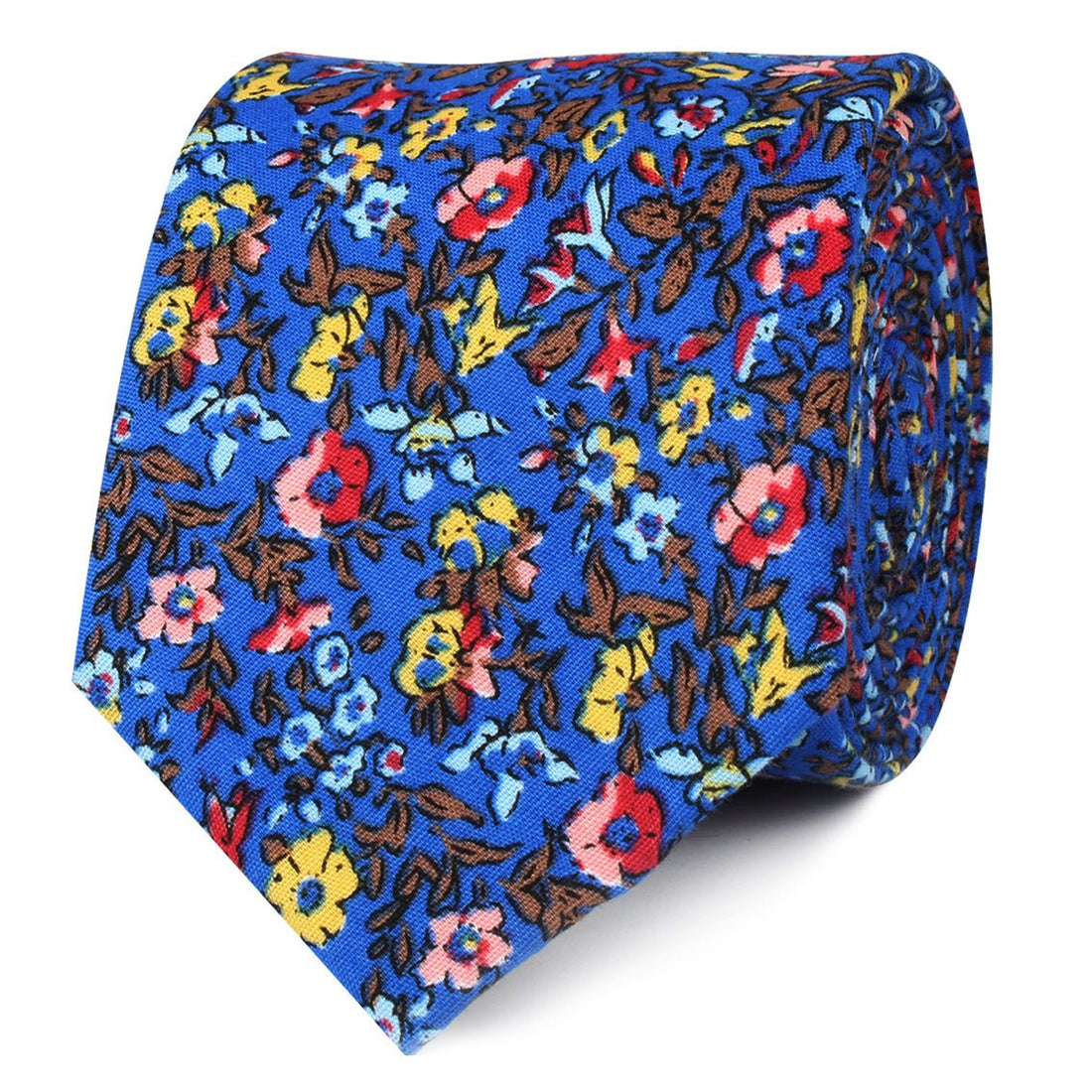 Jardin Majorelle Floral Skinny Ties