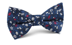 Jardin des Tuileries Navy Floral Bow Tie