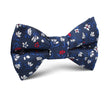 Jardin des Tuileries Navy Floral Kids Bow Tie