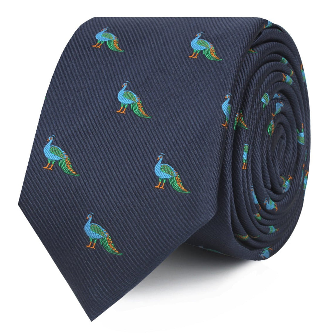 Java Peacock Skinny Ties